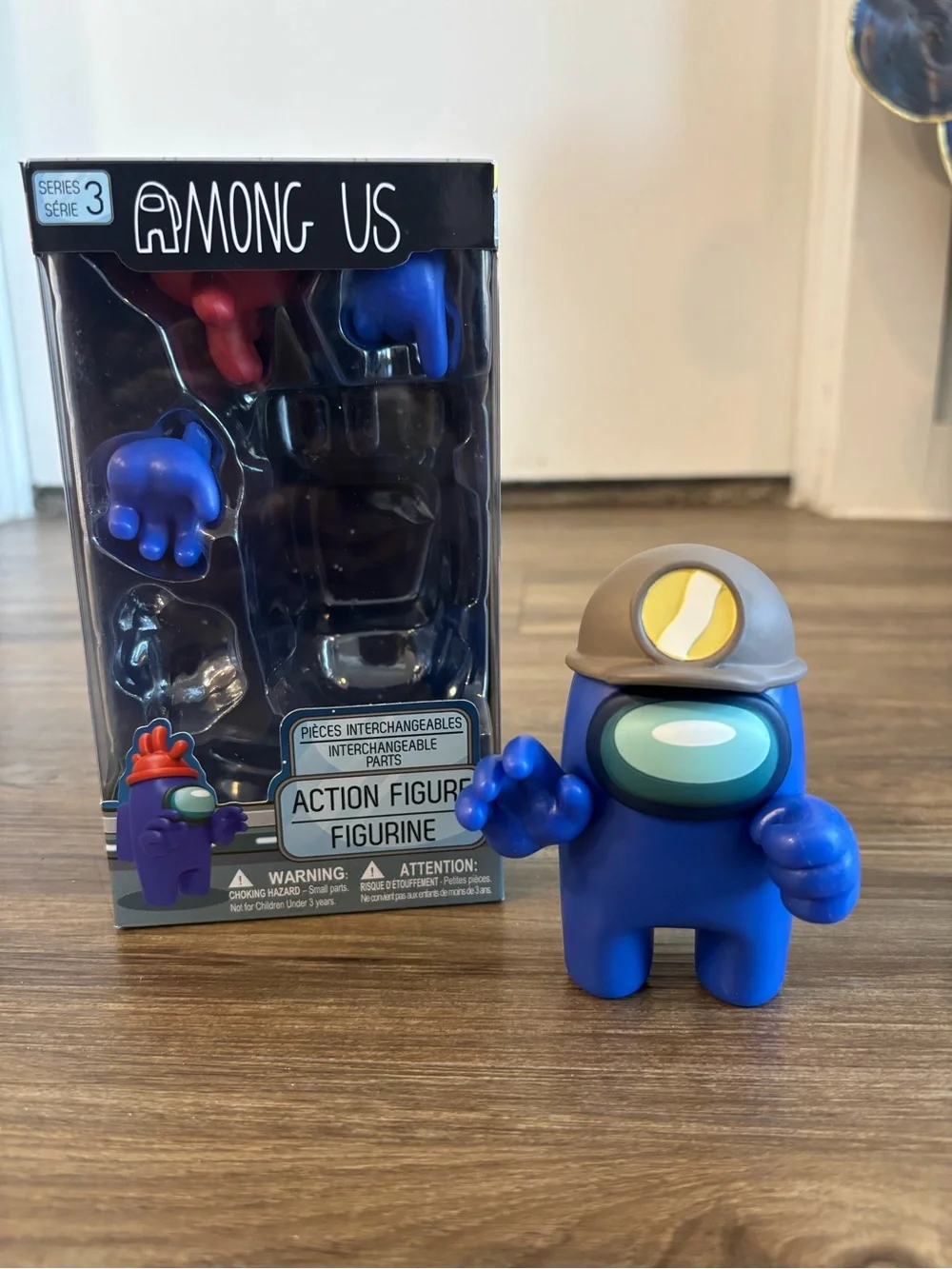 Among us Blue Crewmate Action Figure with Interchangeable Parts